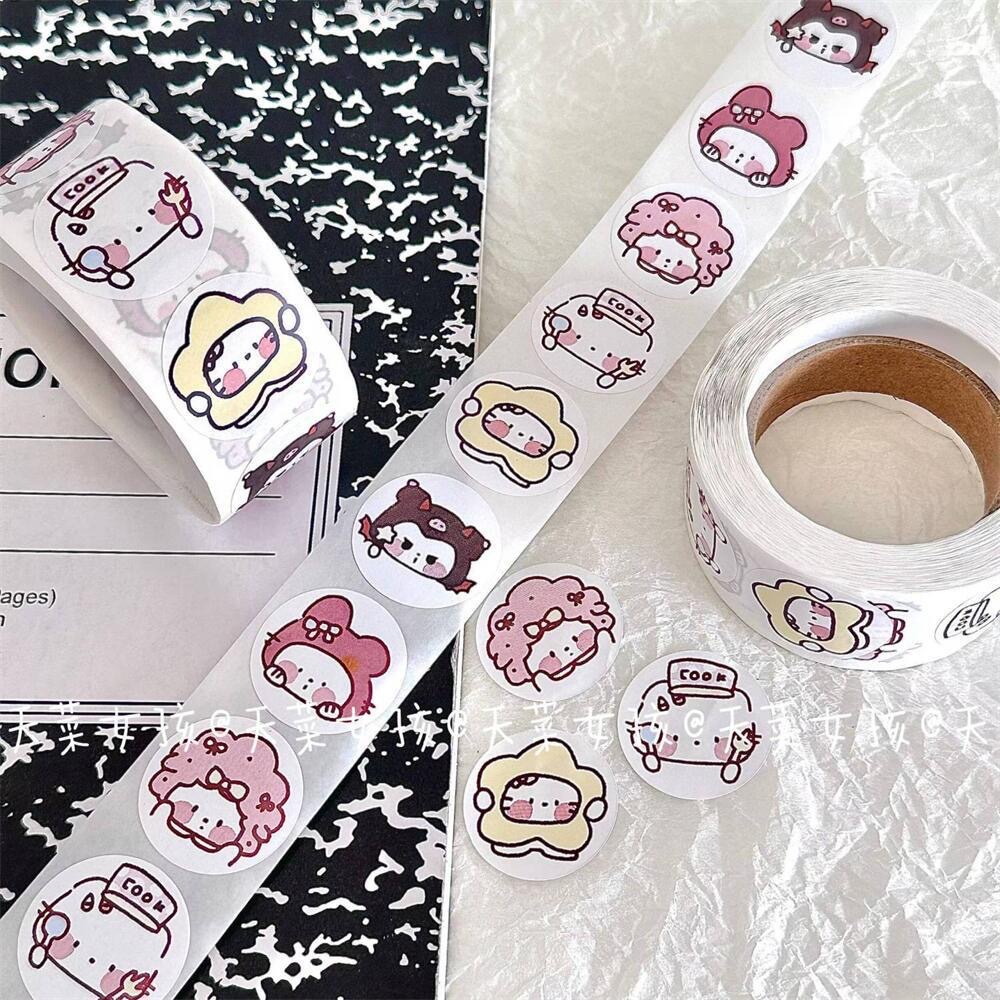 SANRIO Cuộn 500 Miếng Dán Trang Trí In Hình Công Chúa disney Xinh Xắn