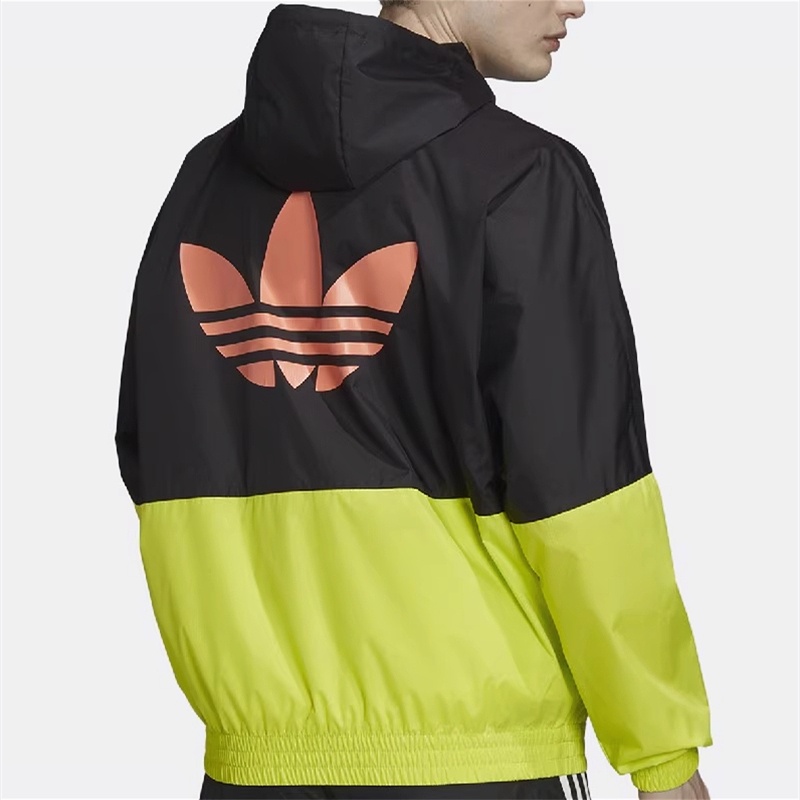 Áo Khoác Thể Thao adidas Có Mũ Trùm Siêu Nhẹ Thoáng Khí Chống Nắng Phối Màu Tươi Sáng Cho Nam