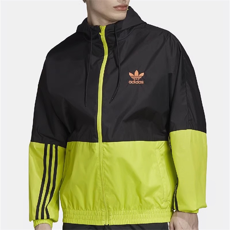 Áo Khoác Thể Thao adidas Có Mũ Trùm Siêu Nhẹ Thoáng Khí Chống Nắng Phối Màu Tươi Sáng Cho Nam