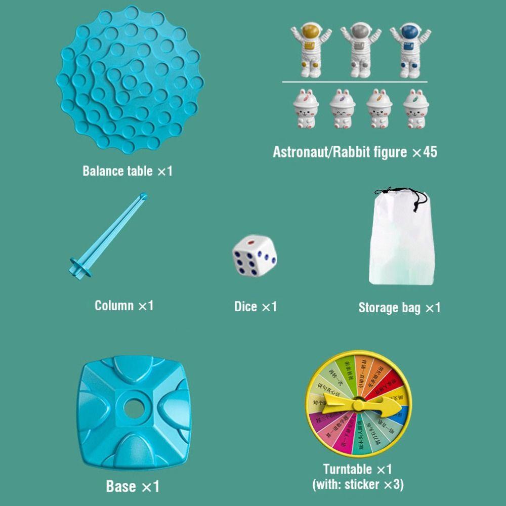 Ivanes Bộ Trò Chơi board game Cân Bằng Cây Hình Thỏ montessori Cho Bé