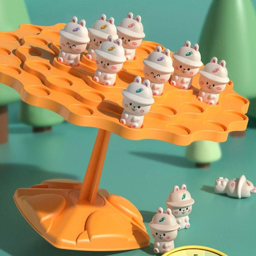 Ivanes Bộ Trò Chơi board game Cân Bằng Cây Hình Thỏ montessori Cho Bé