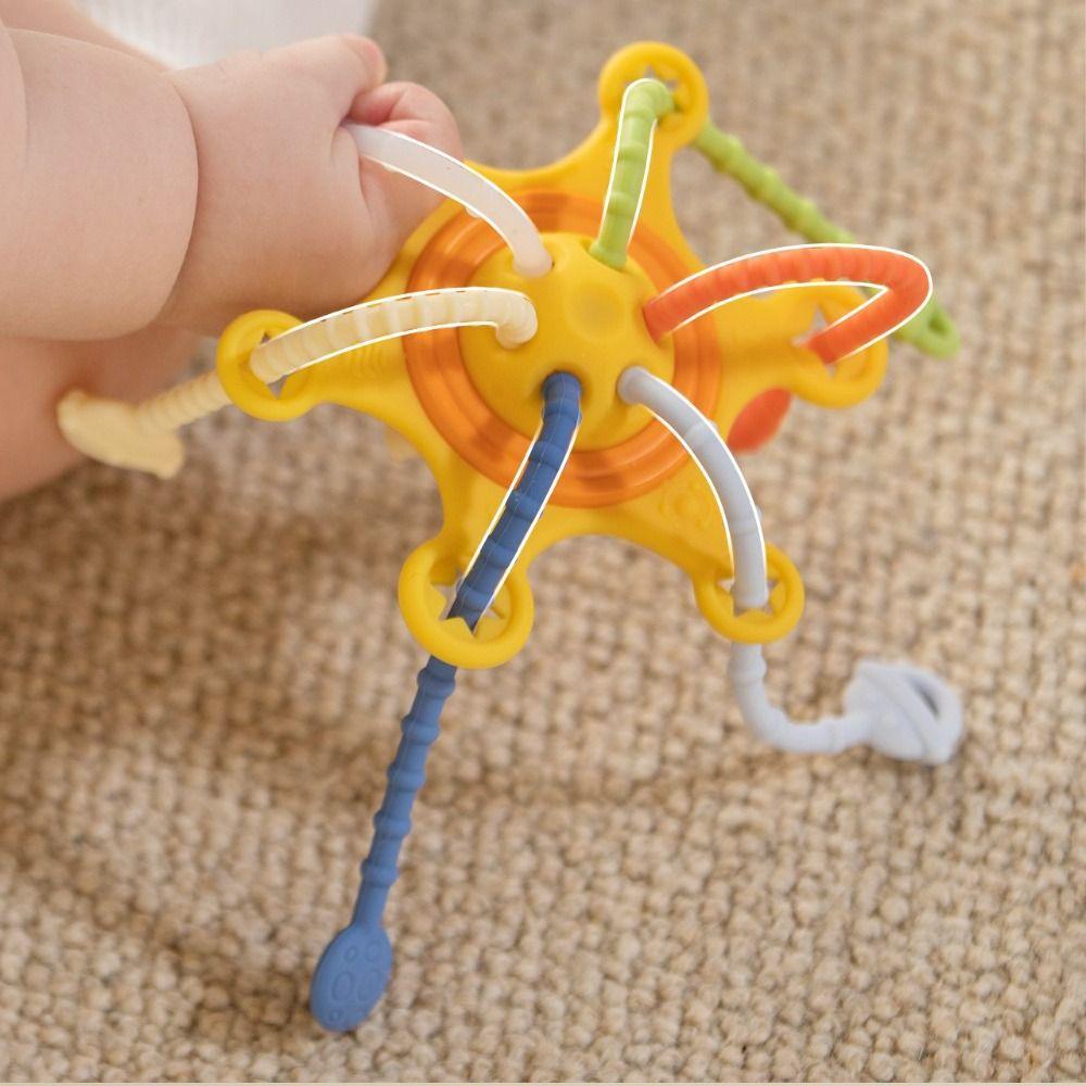 Mmluck Đồ Chơi Dây Kéo 3 Trong 1 Cảm Biến Ngón Tay Giáo Dục Sớm Cho Bé montessori Bằng silicone