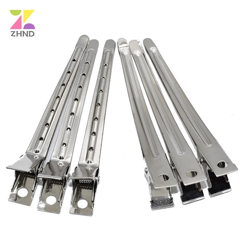 Zhuzhengde Set 10 Kẹp Chia Tóc Bằng Thép Không Gỉ