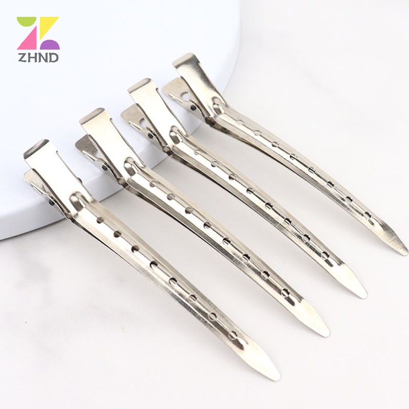 Zhuzhengde Set 10 Kẹp Chia Tóc Bằng Thép Không Gỉ
