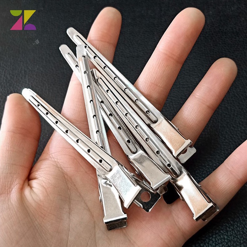 Zhuzhengde Set 10 Kẹp Chia Tóc Bằng Thép Không Gỉ