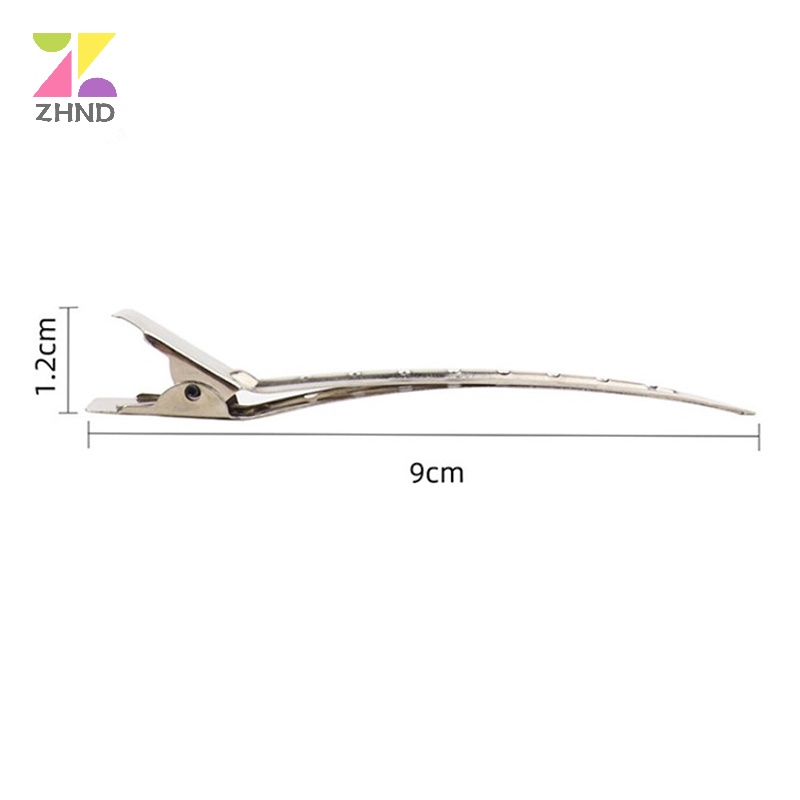 Zhuzhengde Set 10 Kẹp Chia Tóc Bằng Thép Không Gỉ