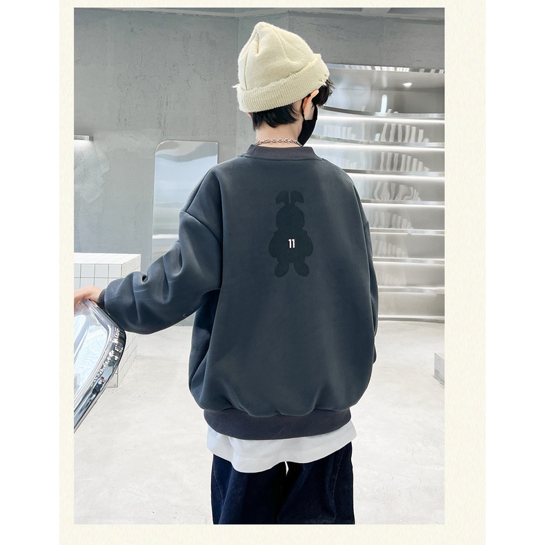 Áo Thun Dài Tay Dáng Rộng Thời Trang Mới Cho Bé Trai