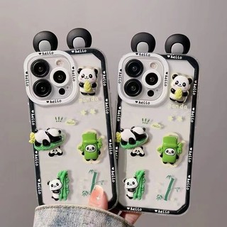 Ôp Điện Thoại Hình Tai Gấu Trúc 3d Dễ Thương Cho oppo a16 a16k a17 a17k a37 f7 f5 a98 a78 a58 f23 reno 2f 2z 4 8 pro 8t Ốp