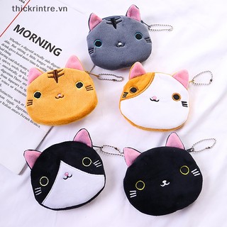 Ví đựng tiền xu mini hình mèo hoạt hình dễ thương