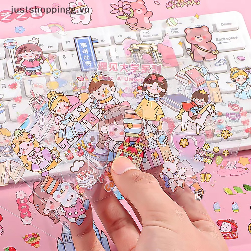 50 Miếng Dán anime pet Chống Thấm Nước Không Cắt Hình Dễ Thương Cho Học Sinh Và Bé Gái.