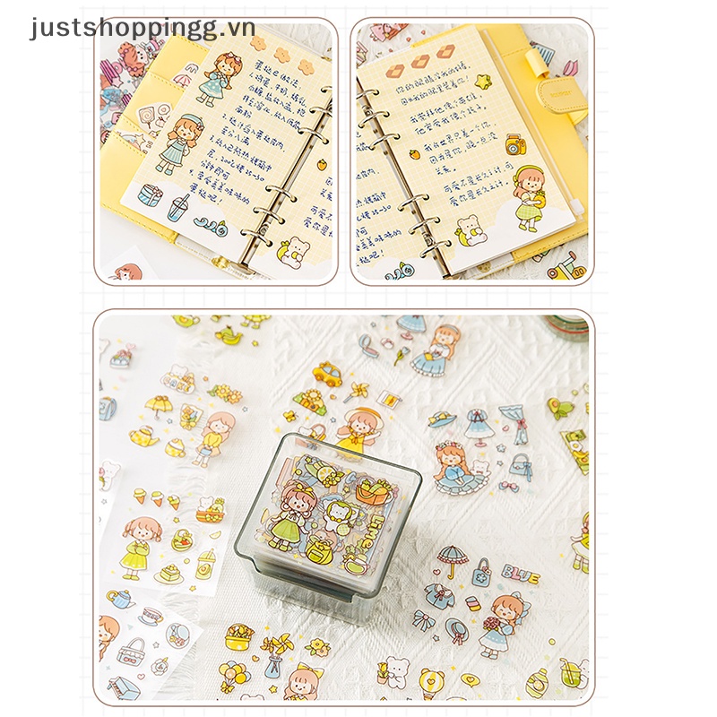 50 Miếng Dán anime pet Chống Thấm Nước Không Cắt Hình Dễ Thương Cho Học Sinh Và Bé Gái.