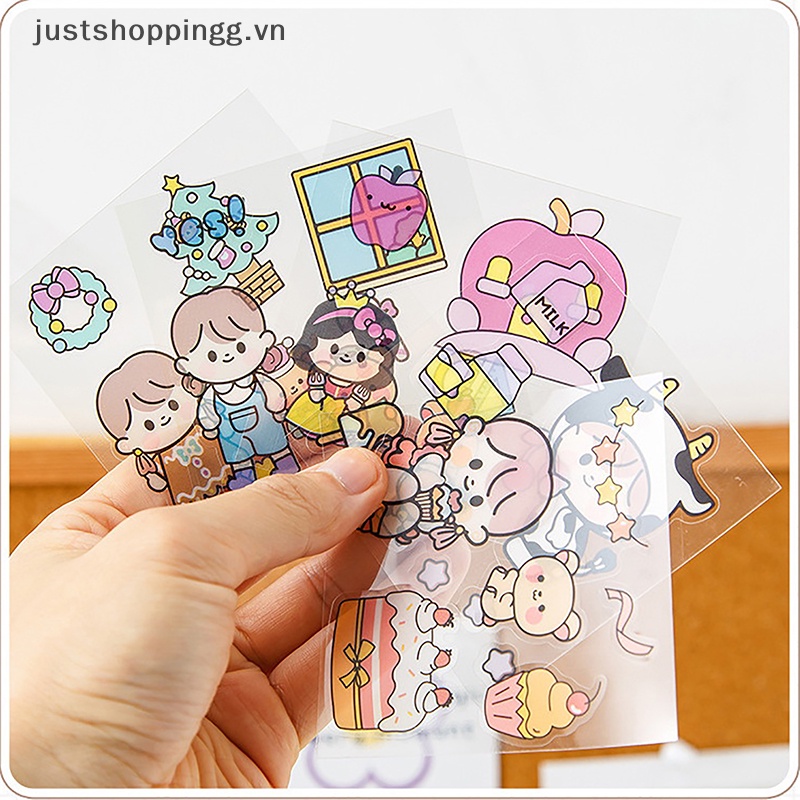 50 Miếng Dán anime pet Chống Thấm Nước Không Cắt Hình Dễ Thương Cho Học Sinh Và Bé Gái.