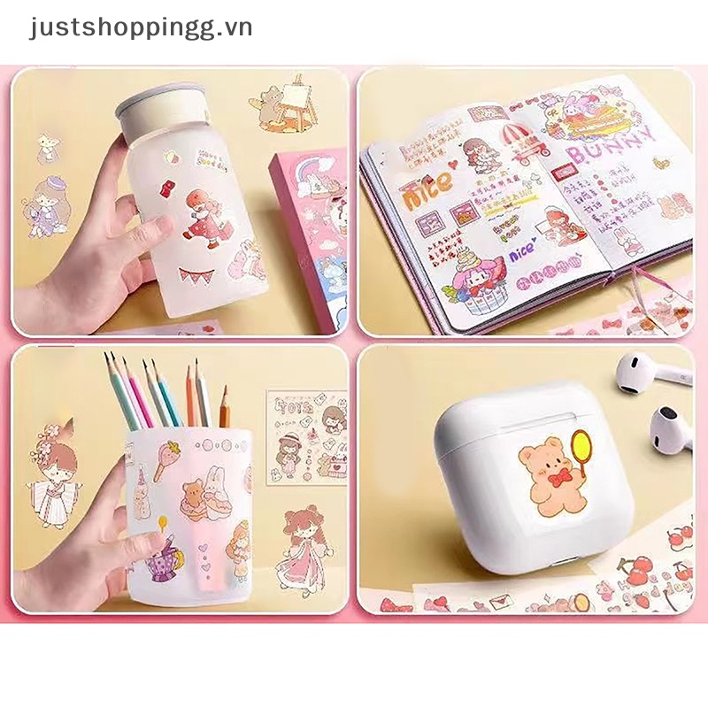 50 Miếng Dán anime pet Chống Thấm Nước Không Cắt Hình Dễ Thương Cho Học Sinh Và Bé Gái.