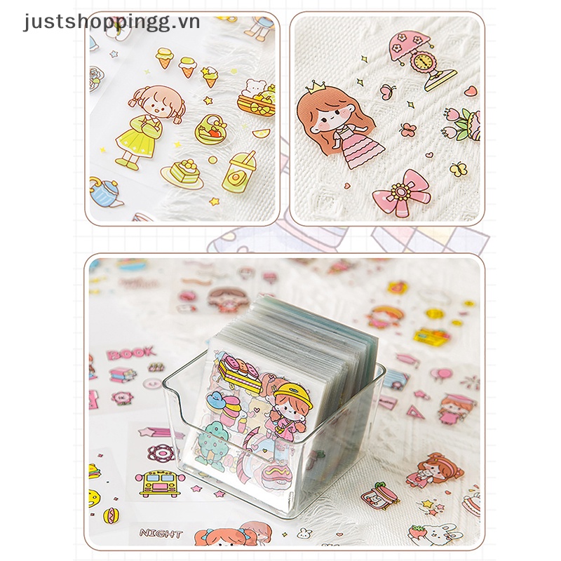 50 Miếng Dán anime pet Chống Thấm Nước Không Cắt Hình Dễ Thương Cho Học Sinh Và Bé Gái.