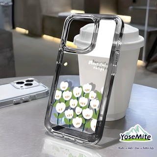 ốp lưng vivo trong suốt Hình Hoa Tulip Cho y21 y20 y17 y15a y16 y1s vivo y22 y51 2020 95 y19 y50 v23e y02 v25 y35 v20 v25 pro