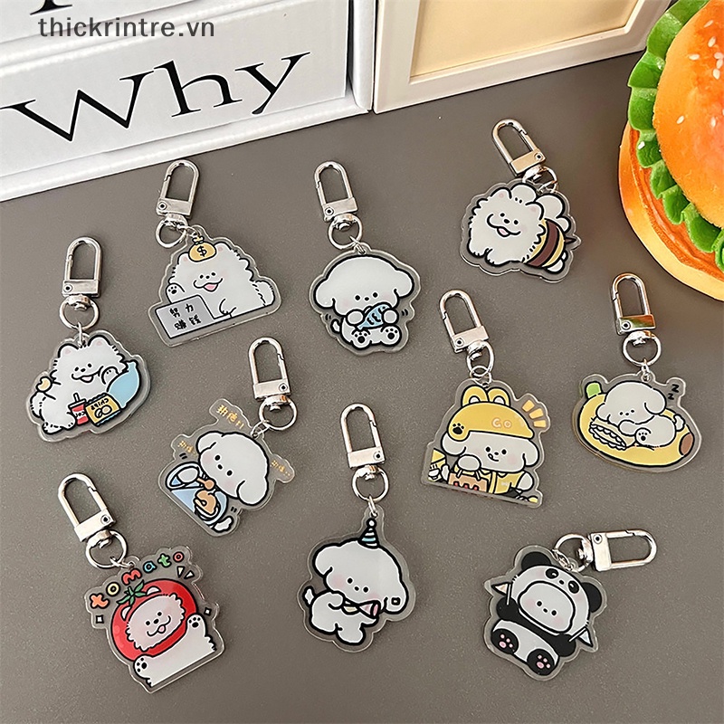 Th Móc Khóa acrylic Hình Cún Con Hoạt Hình Dễ Thương Ngọt Ngào Sáng Tạo Làm Quà Tặng Cho Bạn Gái vn