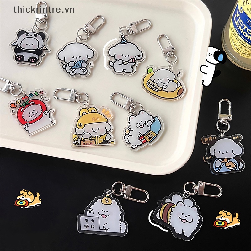 Th Móc Khóa acrylic Hình Cún Con Hoạt Hình Dễ Thương Ngọt Ngào Sáng Tạo Làm Quà Tặng Cho Bạn Gái vn