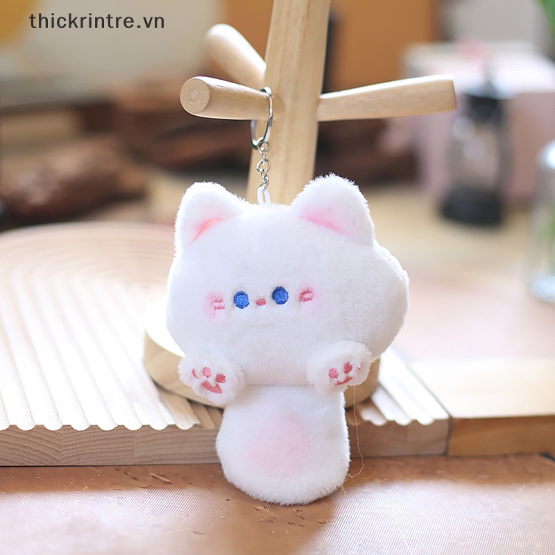 Th kawaii Móc Chìa Khóa Xe Hơi / Túi Xách Hình Mèo Nhồi Bông Mềm Mại Đáng Yêu diy vn