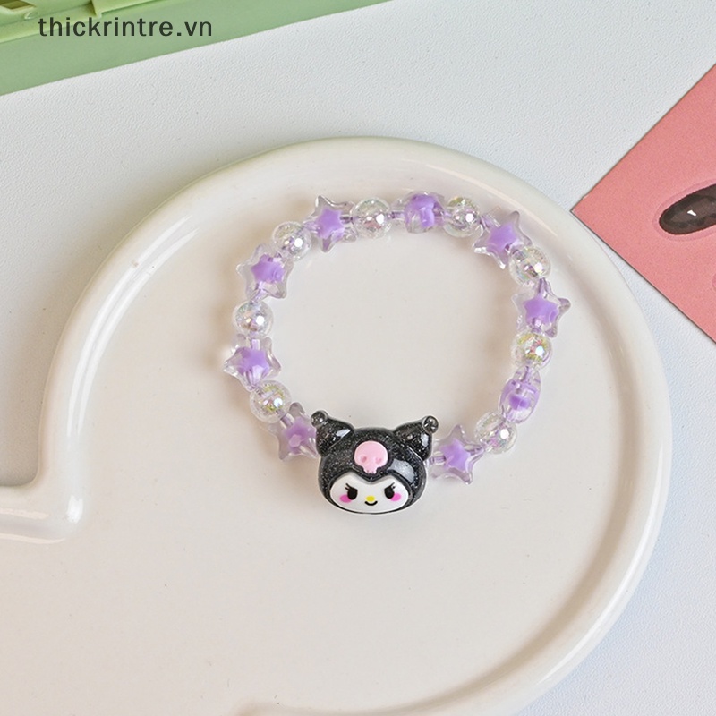 Th Vòng Tay Xỏ Hạt Pha Lê Nhân Tạo Hoạt Hình kawaii cinnamoroll kuromi Đáng Yêu Thời Trang Mới vn