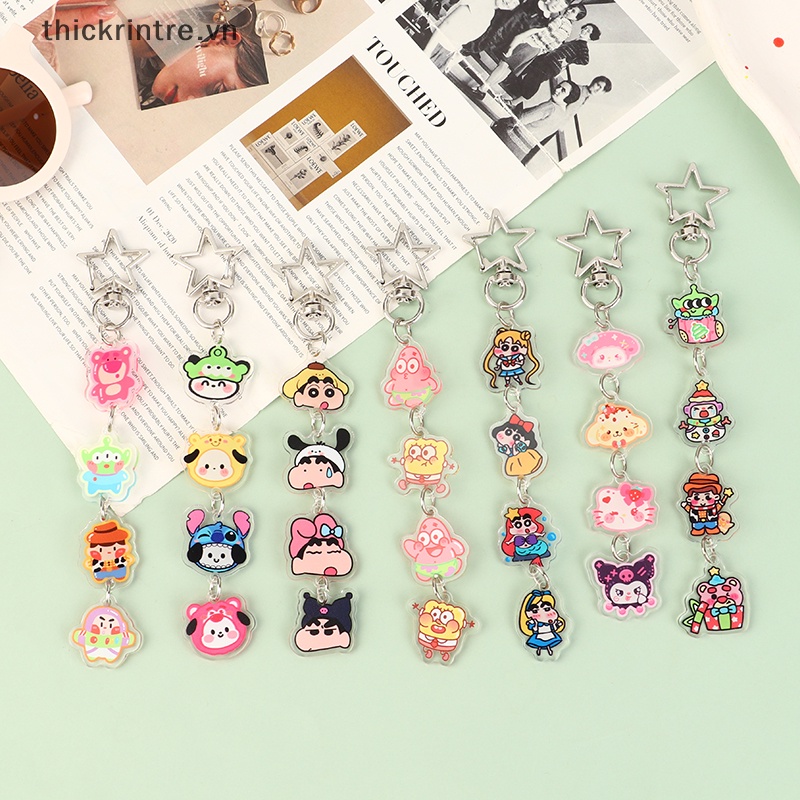 Th Móc Chìa Khóa Bằng acrylic Hình Cậu Bé Bút Chì Sáng Tạo Chống Rơi Kích Thước Nhỏ Bền Bỉ Thích Hợp Làm Quà Tặng vn