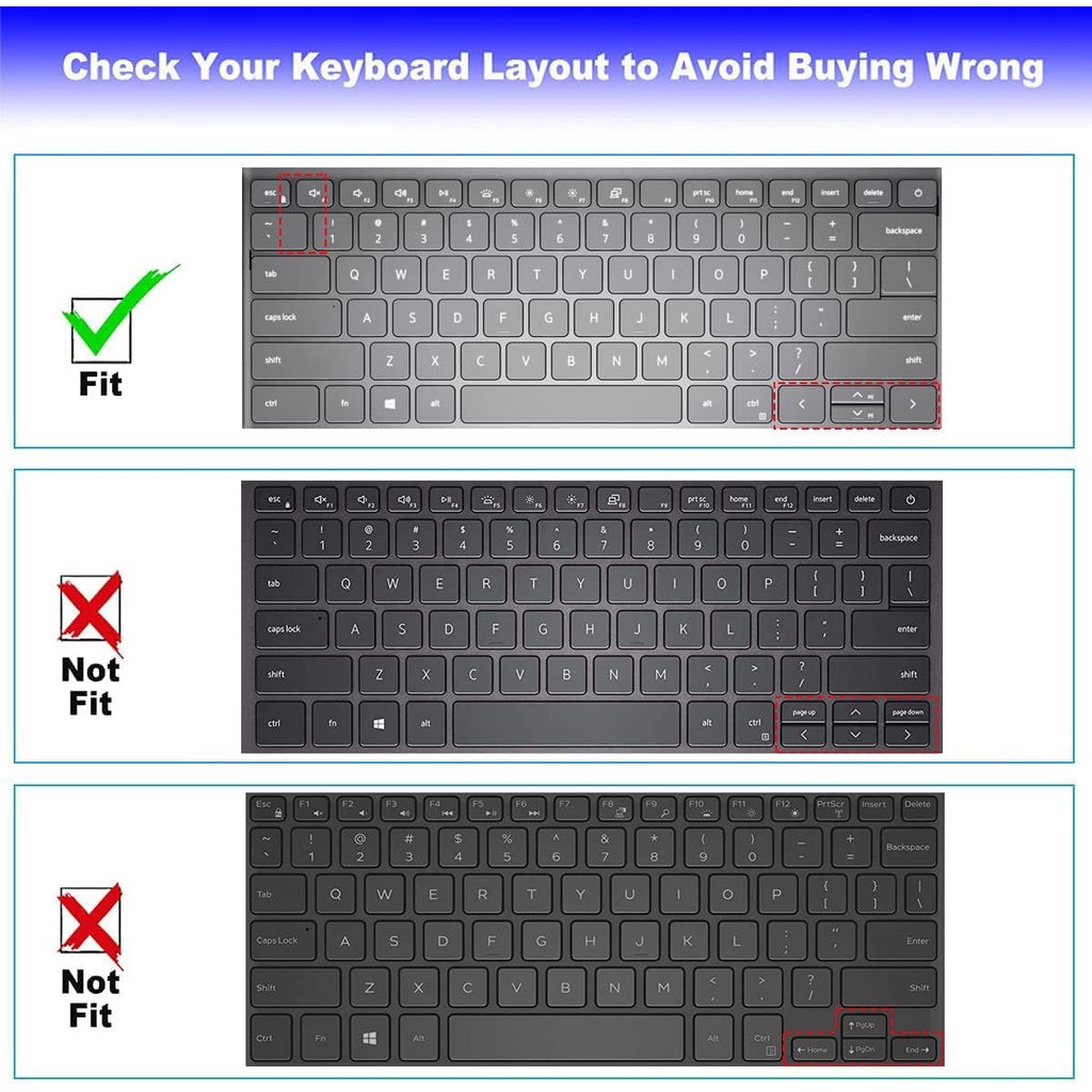 Tấm Lót Bảo Vệ Bàn Phím Máy Tính dell inspiron 14 2 Trong 1 5410 5415 5418 5420 5425 7415 7420 7415 7420 14inch Tiện Dụng