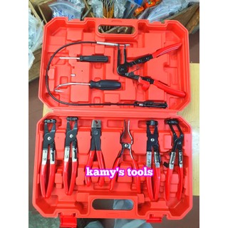 Bộ kìm tháo lắp cổ dê kẹp ống dẫn nhiên liệu 9 chi tiết kamytools