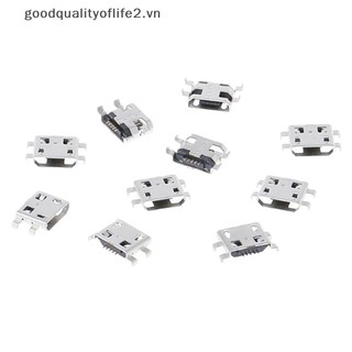 Set 10 giắc cắm sạc cổng cắm type b micro usb 5 chấu chuyên dụng