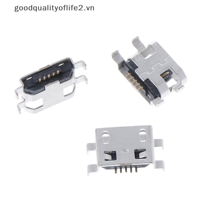 Set 10 Giắc Cắm Sạc Cổng Cắm type b micro usb 5 Chấu Chuyên Dụng