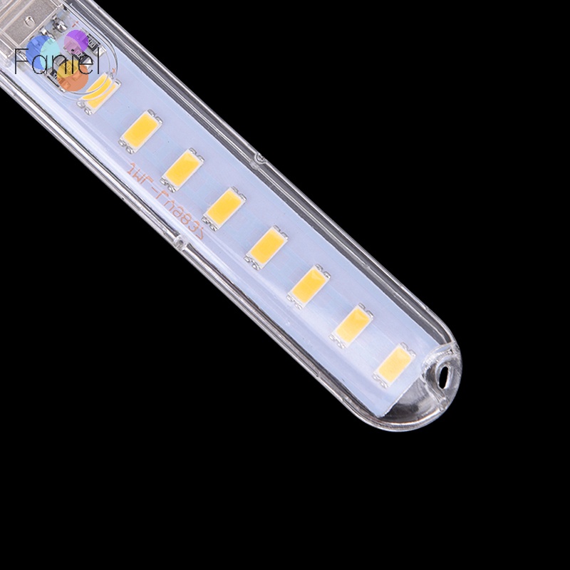 Đèn led usb mini Di Động 5v 8 Bóng led Cho Máy Tính Di Động