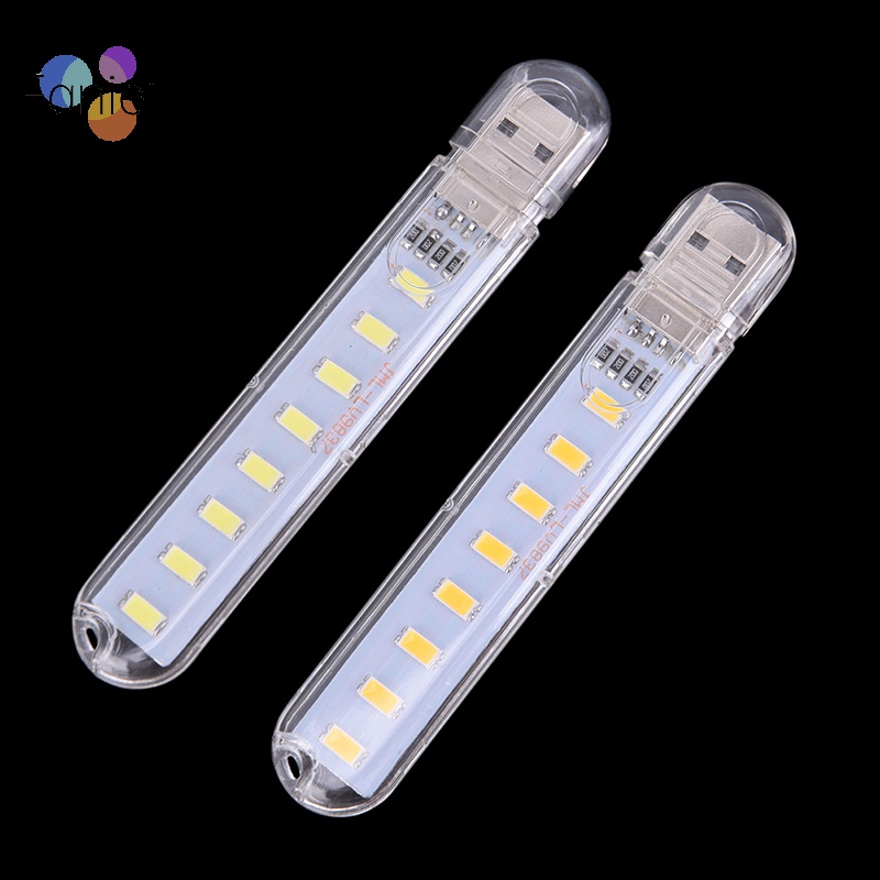 Đèn led usb mini Di Động 5v 8 Bóng led Cho Máy Tính Di Động