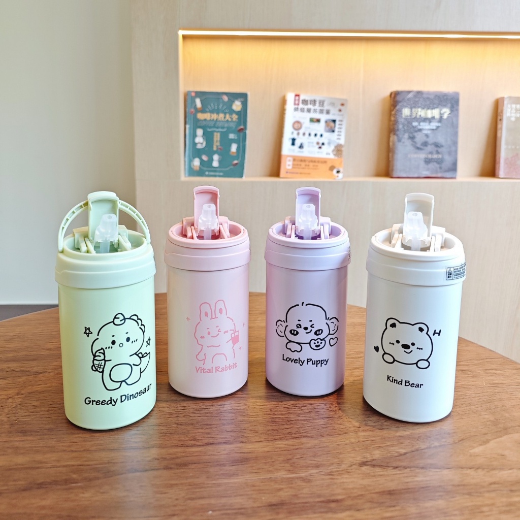 Bình nước bình giữ nhiệt inox 316 khủng long panda dễ thương ILAHUI Phụ kiện và Quà tặng