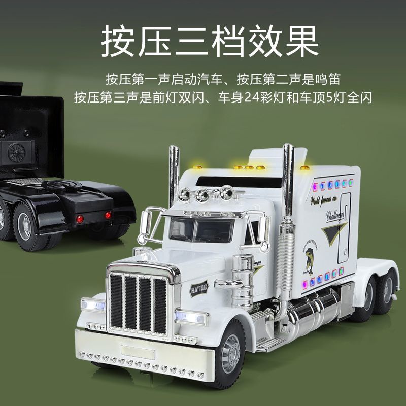 Mô Hình Xe Tải Đồ Chơi Bằng Hợp Kim Cỡ Lớn Mẫu peter bill 389 Dành Cho Bé Trai 84zp