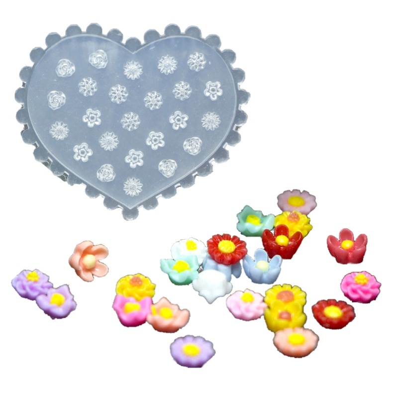 Miss Khuôn Silicon Mềm Chạm Khắc Họa Tiết Trang Trí Móng Tay diy