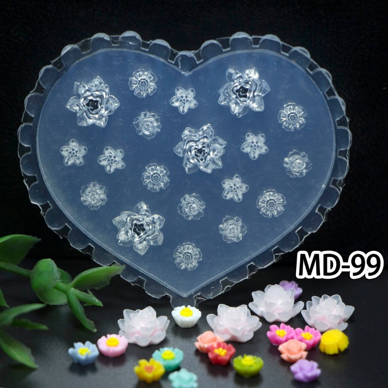 Miss Khuôn Silicon Mềm Chạm Khắc Họa Tiết Trang Trí Móng Tay diy