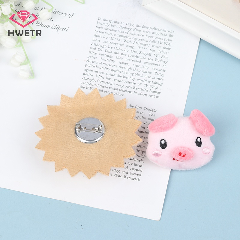 Ghim Cài Áo Hình Thú Nhồi Bông Đáng Yêu Mới