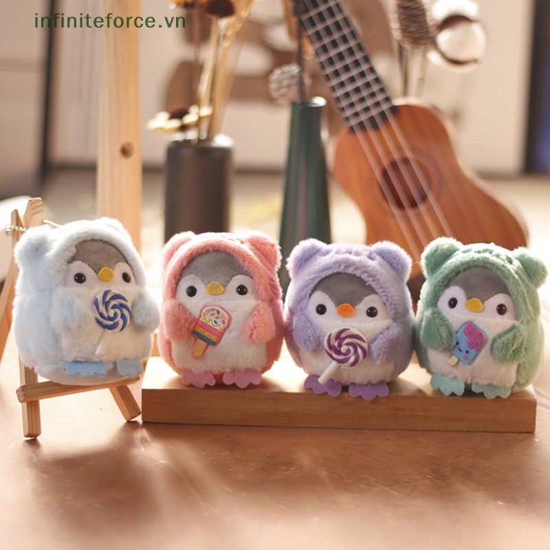 Móc Khóa Hình Chim Cánh Cụt Nhồi Bông Dễ Thương