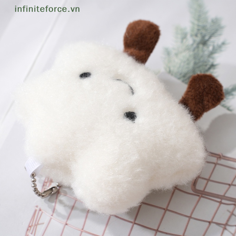 Móc Chìa Khóa Xe Hơi / Túi Xách Hình Búp Bê Nhồi Bông Mềm Mại Đáng Yêu