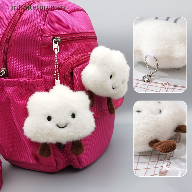 Móc Chìa Khóa Xe Hơi / Túi Xách Hình Búp Bê Nhồi Bông Mềm Mại Đáng Yêu