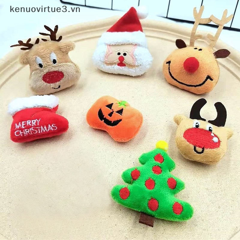 Thú Nhồi Bông Hoạt Hình Giáng Sinh Tuần Lộc Ông Già Noel mini Làm Quà Tặng