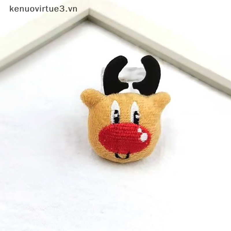 Thú Nhồi Bông Hoạt Hình Giáng Sinh Tuần Lộc Ông Già Noel mini Làm Quà Tặng