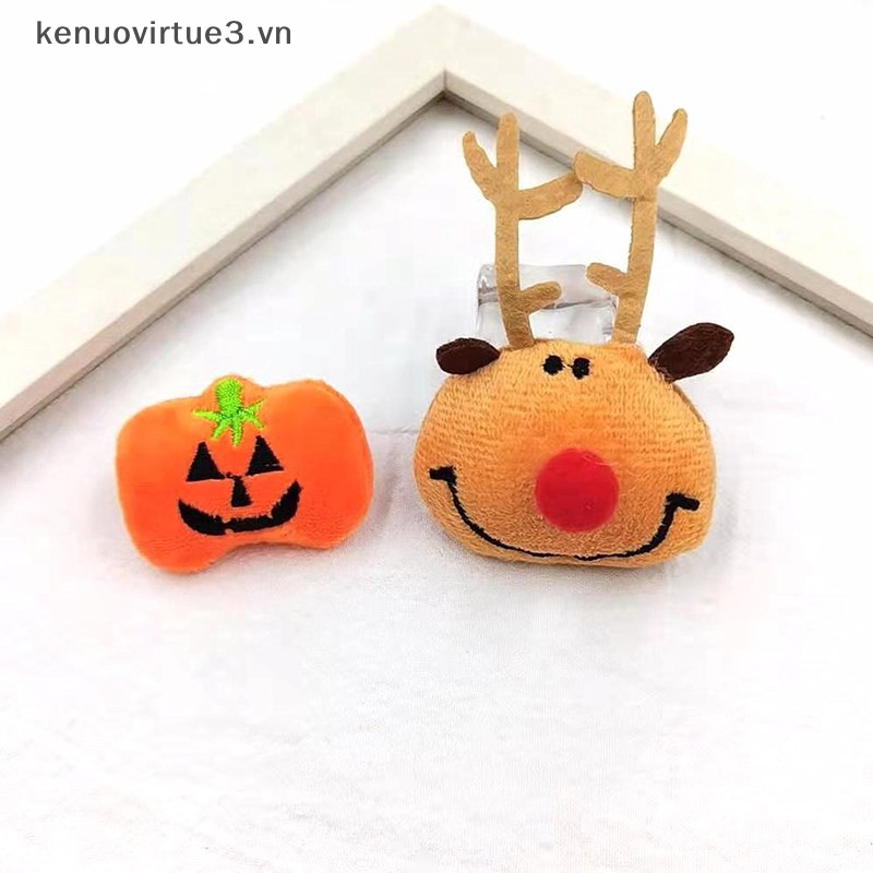 Thú Nhồi Bông Hoạt Hình Giáng Sinh Tuần Lộc Ông Già Noel mini Làm Quà Tặng