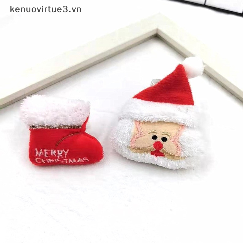 Thú Nhồi Bông Hoạt Hình Giáng Sinh Tuần Lộc Ông Già Noel mini Làm Quà Tặng