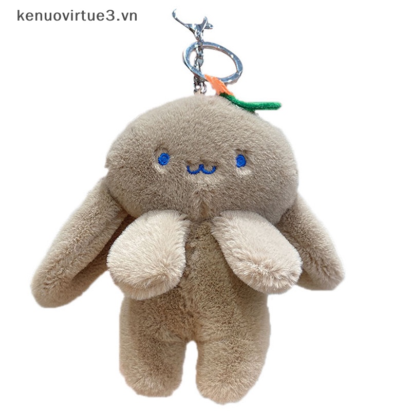 1 Móc Khóa Thỏ Nhồi Bông Hoạt Hình Đáng Yêu 14cm