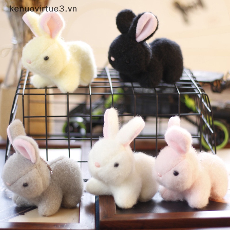 1 Móc Khóa Hình Thỏ Nhồi Bông Dễ Thương