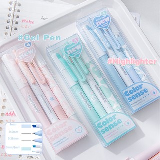 Set 4 bút bi mực đen ngòi 0.5 / 0.38mm