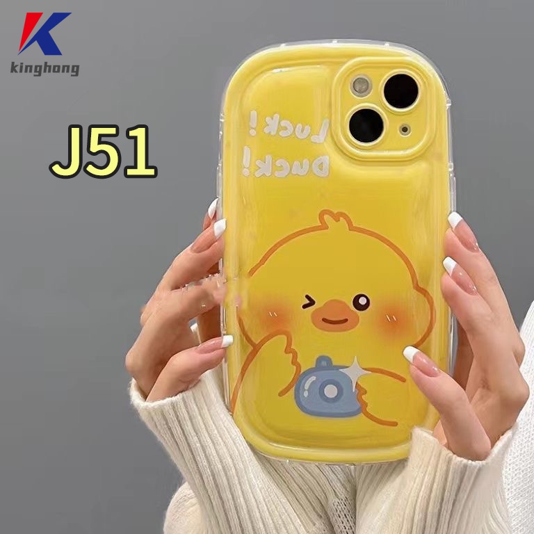 Ốp Điện Thoại Hình Chú Vịt Vàng Kèm Giá Đỡ Cho iphone 11 12 13 14 pro max 6 7 6s 8 14 plus x xr xs max 11 12 13 se