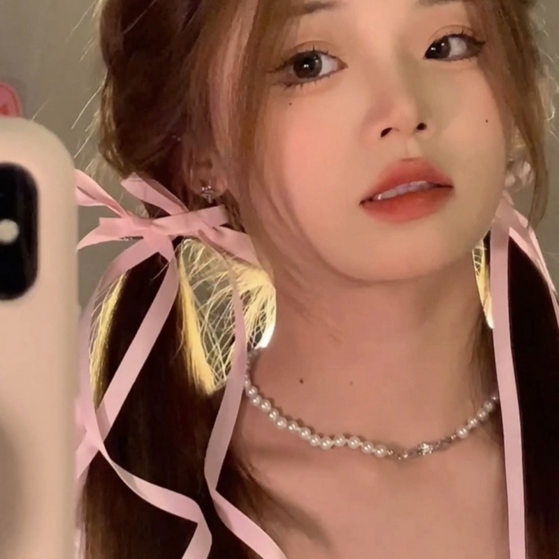 Kẹp Tóc Ruy Băng Thắt Nơ Ruy Băng Hàn Quốc Y2K Phù Hợp Cho Học Sinh Nữ