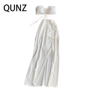 Qunz bộ áo sát nách + chân váy lửng lưng cao quyến rũ cho nữ 6309