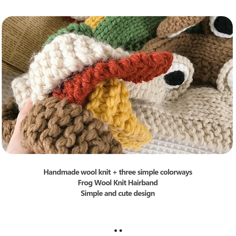 Dễ Thương Mũ Dệt Kim Hình Chú Ếch Đáng Yêu Cho Nữ