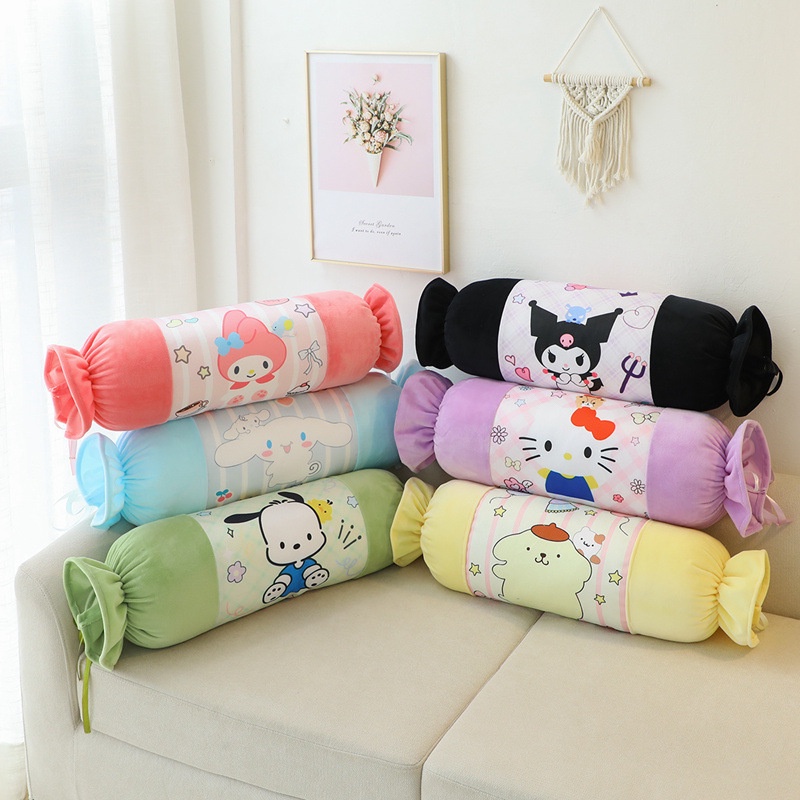 Gối Ôm Dài 70cm Hình hellokitty kuromi toffee & Phụ Kiện sanrio mymelody cinnamoroll Nhồi Bông Dễ Thương